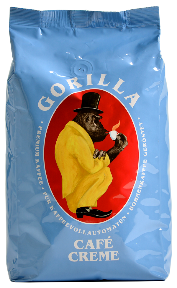 12x 1 Kilo Gorilla Café Creme (blau) *frisch geliefert*
