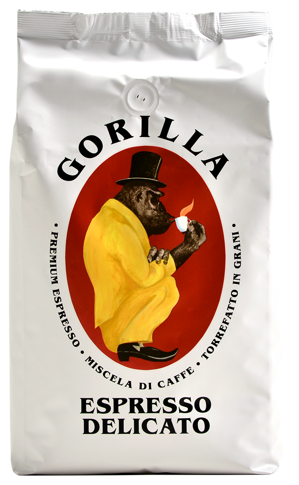 12 Beutel je 1 Kilo Gorilla Espresso Delicato (weiß) *frisch geliefert*